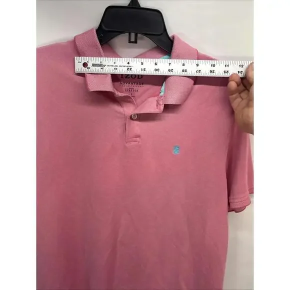 Izod Advantage Performance PINK Polo Golf Shirt Natural Stretch - Size Large - Picture 4 of 8